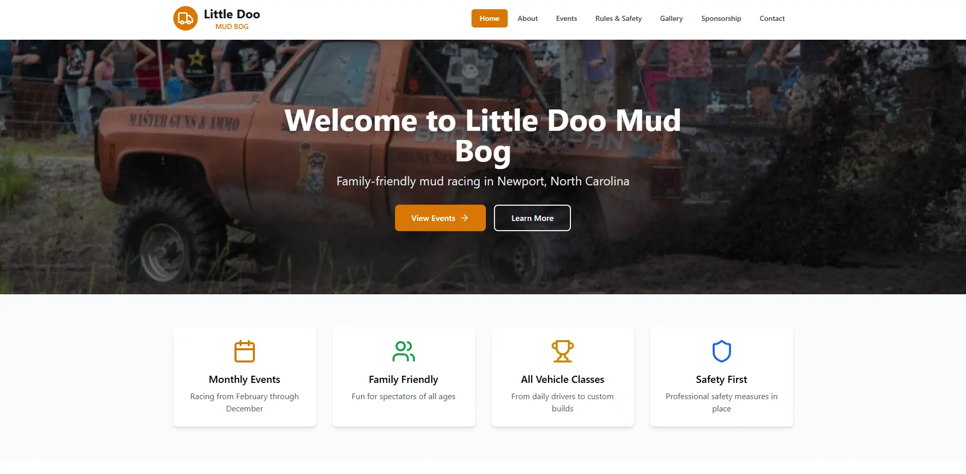 Little Doo Mud Bog website